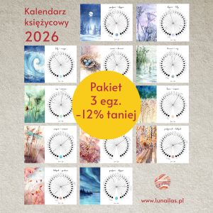 Pakiet 3 egzemplarzy - kalendarz księżycowy 2026 -12% w zestawie