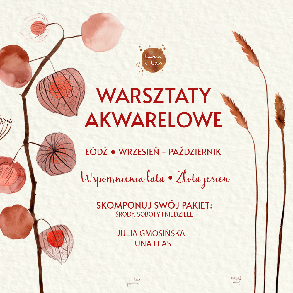 Warsztaty – Jesień z akwarelą – Łódź