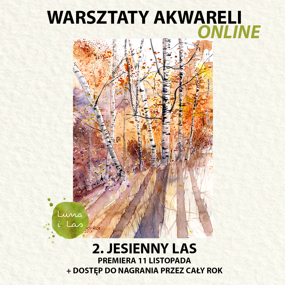 Warsztaty akwareli ONLINE - przedsprzedaż urodzinowa - obrazek 3