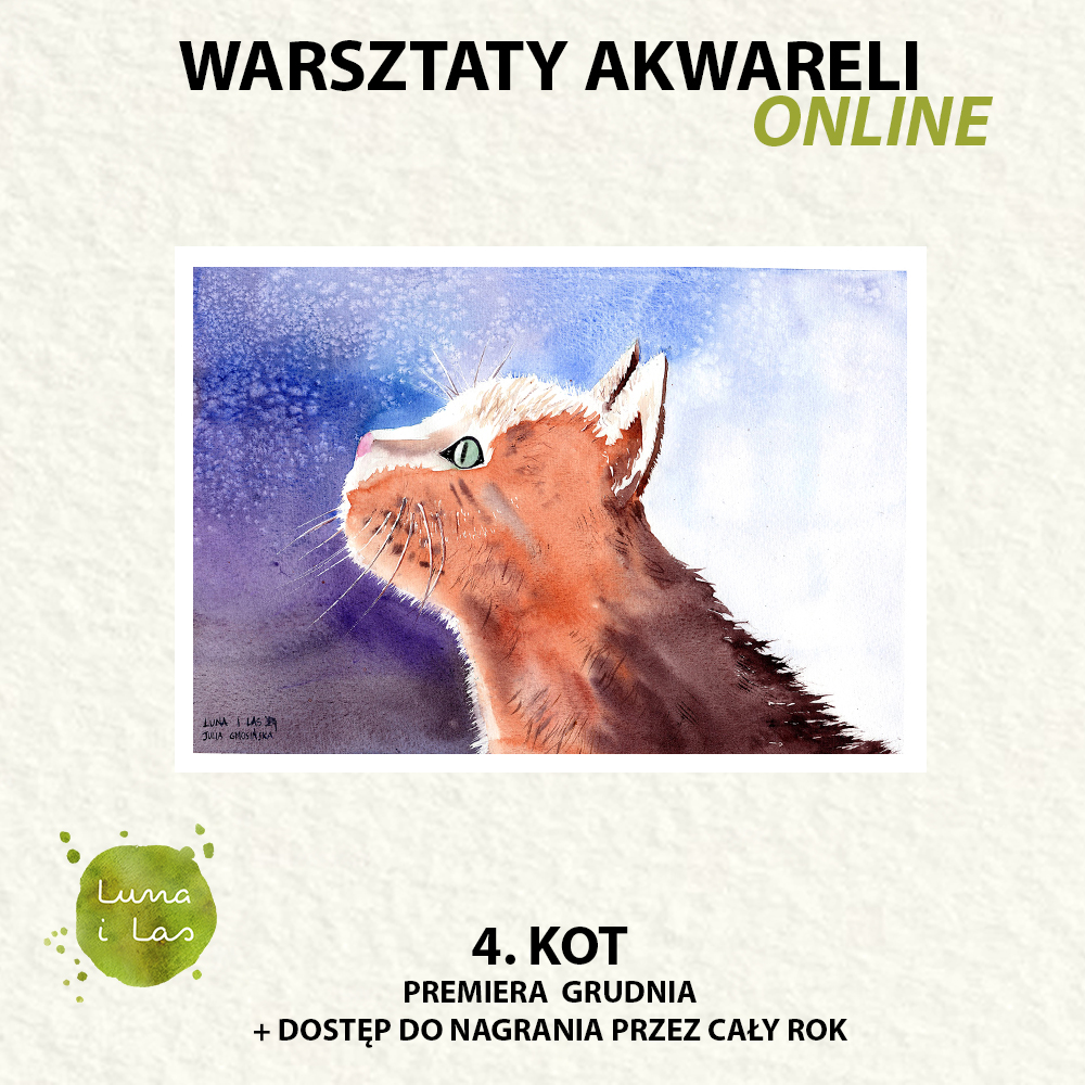 Warsztaty akwareli ONLINE - przedsprzedaż urodzinowa - obrazek 5