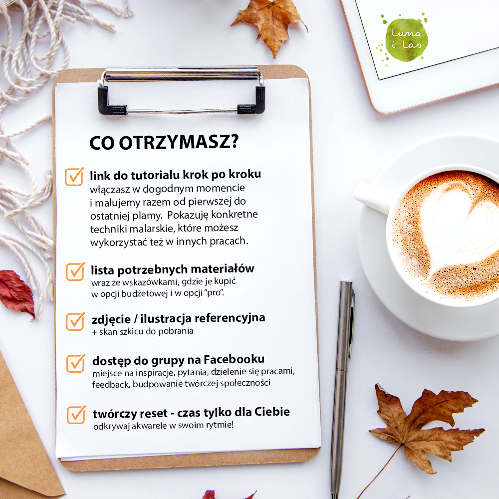 Warsztaty akwareli ONLINE - przedsprzedaż urodzinowa - obrazek 6